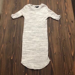 Grey and White Forever 21 mini dress